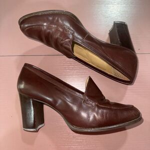 Hunt Club Sybil Leather Heeled Loafers